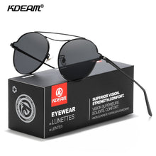 Load image into Gallery viewer, KDEAM HD Gradient Lense Round Women Sunglasses Steampunk Twin-Bridge Sunglass Female Driving Outdoor Glasses KD8805