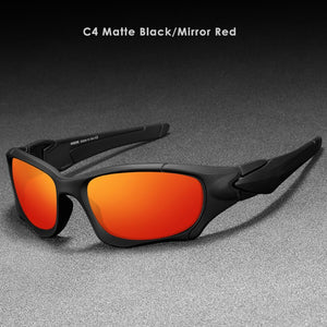 KDEAM  Polarized Sport Sunglasses Men UV400 Night Vision Driving Goggle Brand Design Mirror Shades Glasses with Case