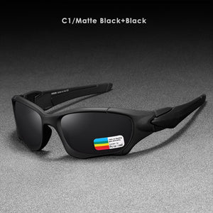 KDEAM  Polarized Sport Sunglasses Men UV400 Night Vision Driving Goggle Brand Design Mirror Shades Glasses with Case
