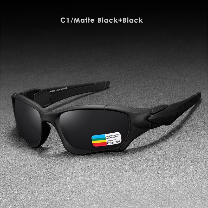 KDEAM  Polarized Sport Sunglasses Men UV400 Night Vision Driving Goggle Brand Design Mirror Shades Glasses with Case