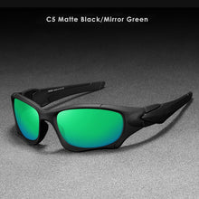 Load image into Gallery viewer, KDEAM  Polarized Sport Sunglasses Men UV400 Night Vision Driving Goggle Brand Design Mirror Shades Glasses with Case