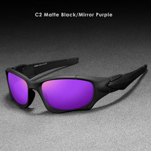 KDEAM  Polarized Sport Sunglasses Men UV400 Night Vision Driving Goggle Brand Design Mirror Shades Glasses with Case