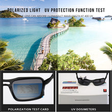 Load image into Gallery viewer, KDEAM  Unbreakable TR90 Polarized Sunglasses UV400 Men Square Sport Sun Glasses Brand Driving Shades CE
