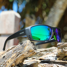 Carica l&#39;immagine nel visualizzatore di Gallery, KDEAM Occhiali da sole TR90 leggeri ma resistenti da uomo polarizzati e protezione UV al 100% Occhiali da sole sportivi Sistema di ventilazione a tre fori 