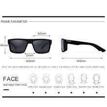 Load image into Gallery viewer, KDEAM Long lasting 100% UV Protection Men Sunglasses Polarized Rectangle Shades 8 Layers Coating Sun Glasses Polarization