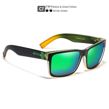 Load image into Gallery viewer, KDEAM  Mirror Polarized Sunglasses For Men Translucent Blue Frame Shades  Women Square Outdoor Driving Designer Sun Glasses