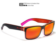 Load image into Gallery viewer, KDEAM  Mirror Polarized Sunglasses For Men Translucent Blue Frame Shades  Women Square Outdoor Driving Designer Sun Glasses