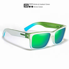 Load image into Gallery viewer, KDEAM  Mirror Polarized Sunglasses For Men Translucent Blue Frame Shades  Women Square Outdoor Driving Designer Sun Glasses