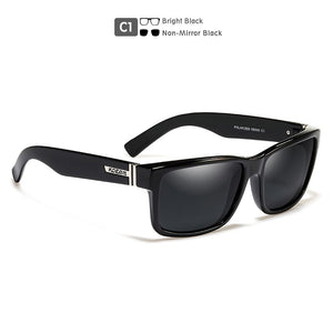 KDEAM  Mirror Polarized Sunglasses For Men Translucent Blue Frame Shades  Women Square Outdoor Driving Designer Sun Glasses