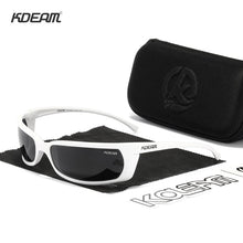 Load image into Gallery viewer, KDEAM  2022 Goggles UV400 Polarized Sunglasses Men Uniquely Shaped Sun Glasses Unisex With Original Box KD7704