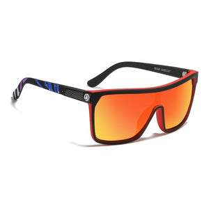 KDEAM Siamese Men sunglasses PC+Metal Frame Colorful TAC Outdoor Sun Glasses Anti-Glare UV400 Travel Goggles  KD803