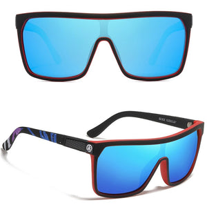 KDEAM One-Piece Lens Polarized Sunglasses Men High Quality Outdoor Travel Square Sun Glasses  Design UV400 Goggles 6XH