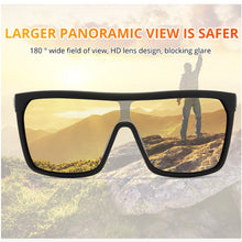 Load image into Gallery viewer, KDEAM One-Piece Lens Polarized Sunglasses Men High Quality Outdoor Travel Square Sun Glasses  Design UV400 Goggles 6XH