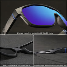 Load image into Gallery viewer, KDEAM One Piece Shape Polarized Sunglasses Men Sports Shield Glasses Oversized Reduce windage Designed Frame