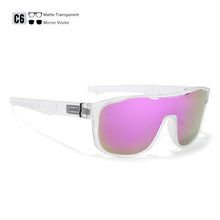 Load image into Gallery viewer, KDEAM One Piece Shape Polarized Sunglasses Men Sports Shield Glasses Oversized Reduce windage Designed Frame