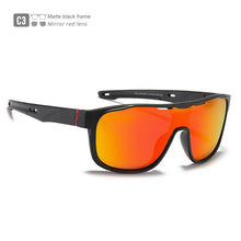 Load image into Gallery viewer, KDEAM One Piece Shape Polarized Sunglasses Men Sports Shield Glasses Oversized Reduce windage Designed Frame