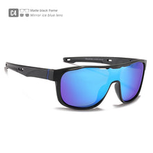 Load image into Gallery viewer, KDEAM One Piece Shape Polarized Sunglasses Men Sports Shield Glasses Oversized Reduce windage Designed Frame