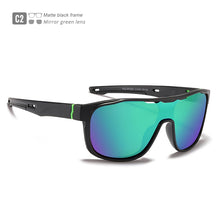 Load image into Gallery viewer, KDEAM One Piece Shape Polarized Sunglasses Men Sports Shield Glasses Oversized Reduce windage Designed Frame