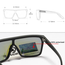 Load image into Gallery viewer, KDEAM One-piece Shape Men Sunglasses Polarized Elastic Paint Surface Sun Glasses Women Suitable Long-lasting Goggles Cat.3