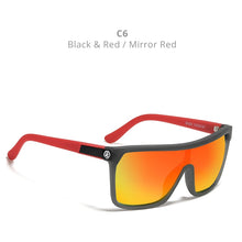Load image into Gallery viewer, KDEAM One-piece Shape Men Sunglasses Polarized Elastic Paint Surface Sun Glasses Women Suitable Long-lasting Goggles Cat.3