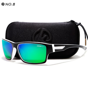 KDEAM Outdoor Polarized Sunglasses Goggles Men Sun Glasses 100%UV Zipper Case Included Sports Eyewear KD510