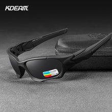 Load image into Gallery viewer, KDEAM Outdoor Sports Polarized Sunglasses Men Curve Cutting Frame Stress-Resistant Lens Shield Sun Glasses Women KD0623