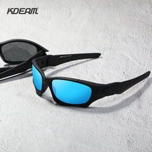 Load image into Gallery viewer, KDEAM Outdoor Sports Polarized Sunglasses Men Curve Cutting Frame Stress-Resistant Lens Shield Sun Glasses Women KD0623