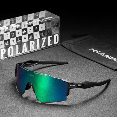 KDEAM Oversized Sunglasses Polarized Men's Sports Goggle TR90 Windproof UV400 1.2mm Thickness Len With Free Box