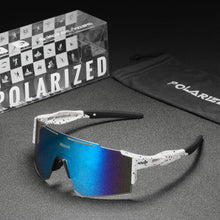 Load image into Gallery viewer, KDEAM Oversized Sunglasses Polarized Men&#39;s Sports Goggle TR90 Windproof UV400 1.2mm Thickness Len With Free Box