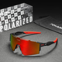 Load image into Gallery viewer, KDEAM Oversized Sunglasses Polarized Men&#39;s Sports Goggle TR90 Windproof UV400 1.2mm Thickness Len With Free Box