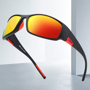 KDEAM Polarized  Sport Sunglasses Men Lightweight Durable TR90 Frame Sun Glasses  Outdoor Sports UV400 Goggles A53