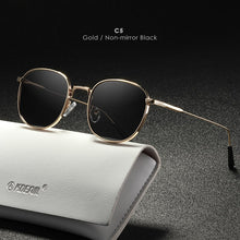 Load image into Gallery viewer, KDEAM Retro Style Round Sunglasses Women Fine lines Designer Vintage Glasses Lady with Leather Case
