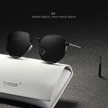Load image into Gallery viewer, KDEAM Retro Style Round Sunglasses Women Fine lines Designer Vintage Glasses Lady with Leather Case