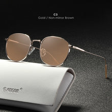 Load image into Gallery viewer, KDEAM Retro Style Round Sunglasses Women Fine lines Designer Vintage Glasses Lady with Leather Case