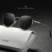 Load image into Gallery viewer, KDEAM Retro Style Round Sunglasses Women Fine lines Designer Vintage Glasses Lady with Leather Case