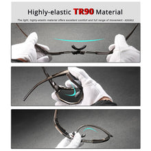 Load image into Gallery viewer, KDEAM Shatterproof TR90 Active Polarized Sunglasses Men Ultra-grip Rubber Nose Multilayer Mirror Lens + Clear Lens KD0802