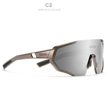 Load image into Gallery viewer, KDEAM Shatterproof TR90 Active Polarized Sunglasses Men Ultra-grip Rubber Nose Multilayer Mirror Lens + Clear Lens KD0802