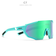 Load image into Gallery viewer, KDEAM Shatterproof TR90 Active Polarized Sunglasses Men Ultra-grip Rubber Nose Multilayer Mirror Lens + Clear Lens KD0802