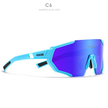 Load image into Gallery viewer, KDEAM Shatterproof TR90 Active Polarized Sunglasses Men Ultra-grip Rubber Nose Multilayer Mirror Lens + Clear Lens KD0802