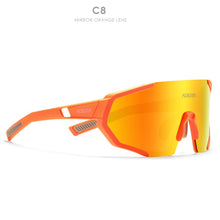 Load image into Gallery viewer, KDEAM Shatterproof TR90 Active Polarized Sunglasses Men Ultra-grip Rubber Nose Multilayer Mirror Lens + Clear Lens KD0802