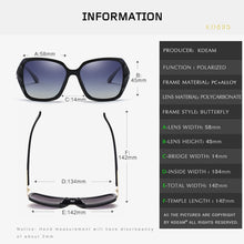 Load image into Gallery viewer, KDEAM Shiny For Women Sunglasses Polarized Butterfly Diamond Designer Sun Glasses Female UV-protected and Box