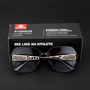 KDEAM Shiny For Women Sunglasses Polarized Butterfly Diamond Designer Sun Glasses Female UV-protected and Box