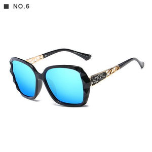 KDEAM Shiny For Women Sunglasses Polarized Butterfly Diamond Designer Sun Glasses Female UV-protected and Box