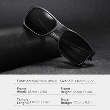 Load image into Gallery viewer, KDEAM Sports Polarized Sunglasses For Men 145mm Lens Width Coating Sunglass TR90 Material Frame Mirror Glasses KD189