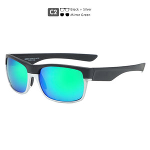 KDEAM Sports Polarized Sunglasses For Men 145mm Lens Width Coating Sunglass TR90 Material Frame Mirror Glasses KD189