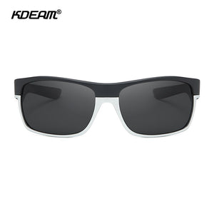 KDEAM Sports Polarized Sunglasses For Men 145mm Lens Width Coating Sunglass TR90 Material Frame Mirror Glasses KD189