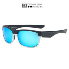 Load image into Gallery viewer, KDEAM Sports Polarized Sunglasses For Men 145mm Lens Width Coating Sunglass TR90 Material Frame Mirror Glasses KD189