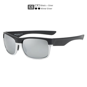 KDEAM Sports Polarized Sunglasses For Men 145mm Lens Width Coating Sunglass TR90 Material Frame Mirror Glasses KD189