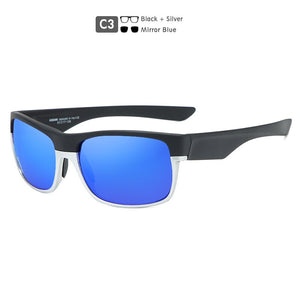 KDEAM Sports Polarized Sunglasses For Men 145mm Lens Width Coating Sunglass TR90 Material Frame Mirror Glasses KD189