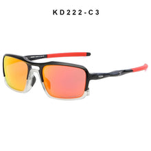 Load image into Gallery viewer, KDEAM Square Polarized Sunglasses Men Design Sports Style Sun Glasses Lightweight Durable TR90 Frame UV400 Goggles A55